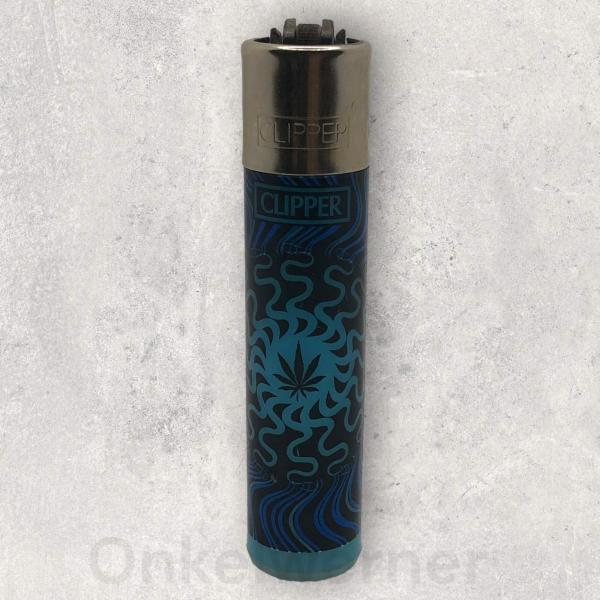 Blue Leaves Clipper Feuerzeug